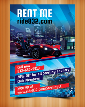 Flyer Advertisement Design for exotic rental company | Werbe-Design von ecorokerz