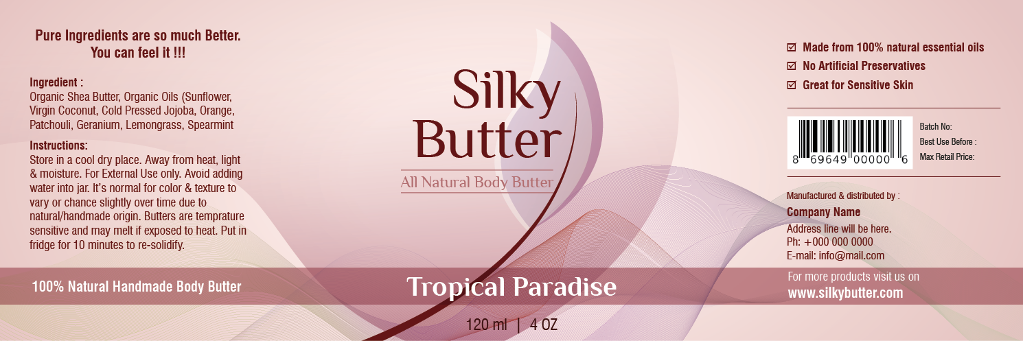 Diseño de Empaque por Akshar Shailesh para Silky Butter | Diseño #17692848