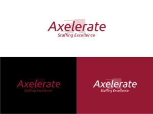Axelerate (subtext = Staffing Excellence or words to that effect.) | Logo Design by Atvento Graphics