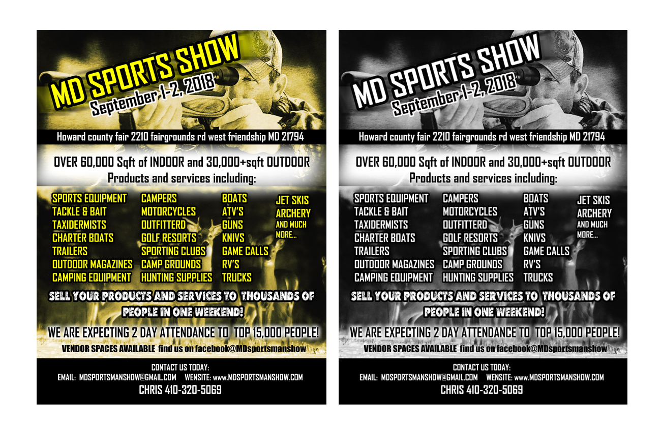 Flyer Design by NILDesigns for MD Sportsman Show | Design #17695782
