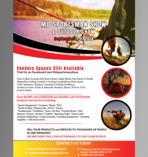 Flyer Design by Webospite for MD Sportsman Show | Design: #17687473