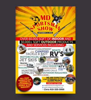 Flyer Design by V3 for MD Sportsman Show | Design #17739837