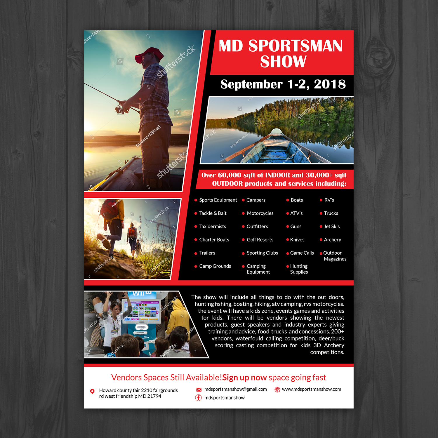 Flyer Design by aspiremedia for MD Sportsman Show | Design #17702959