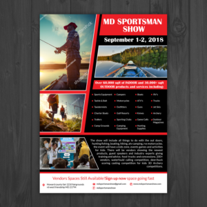 Flyer Design by aspiremedia for MD Sportsman Show | Design #17702959