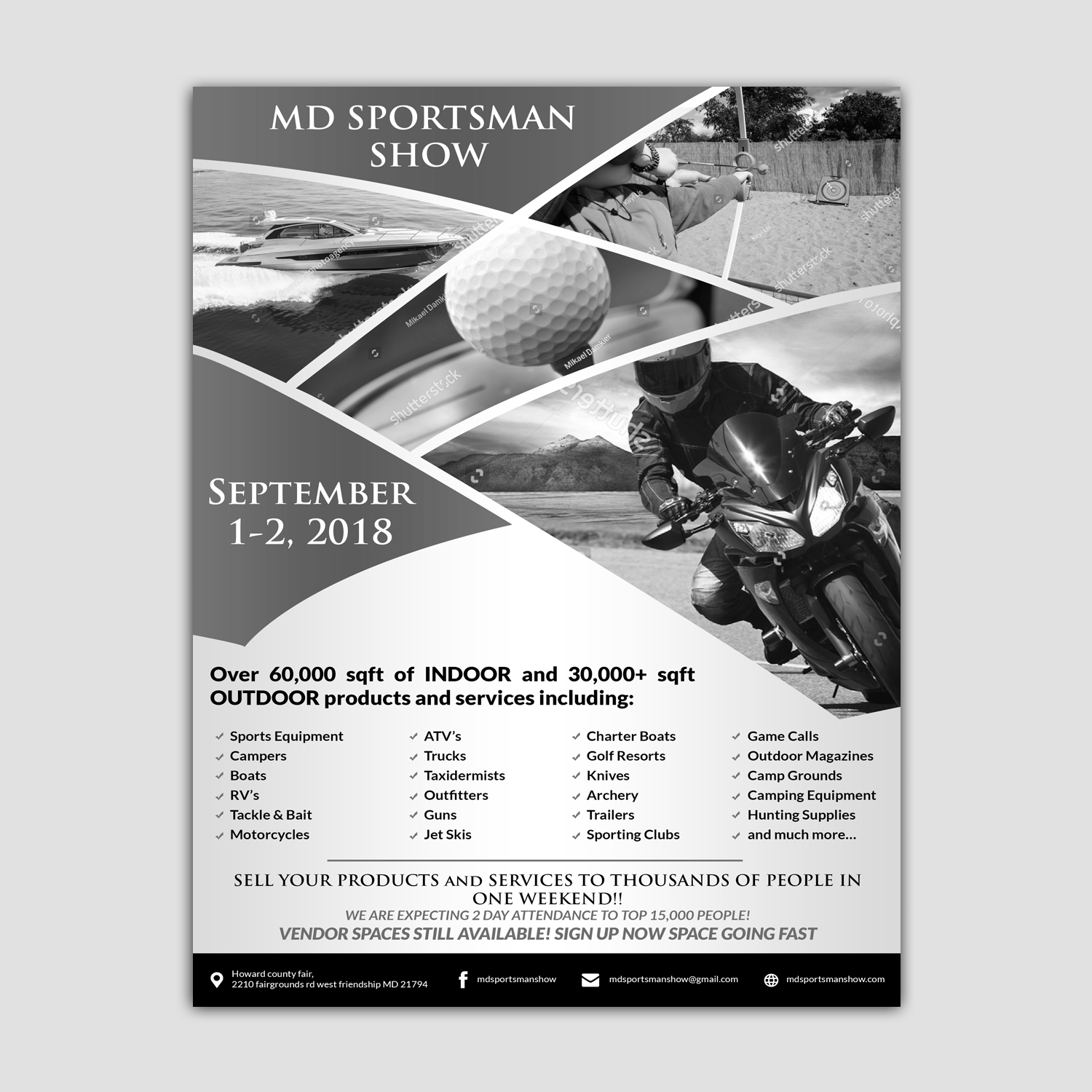 Flyer Design by Schöpfer for MD Sportsman Show | Design #17695047