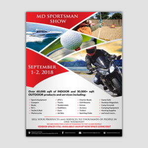 Flyer Design by Schöpfer for MD Sportsman Show | Design: #17695048