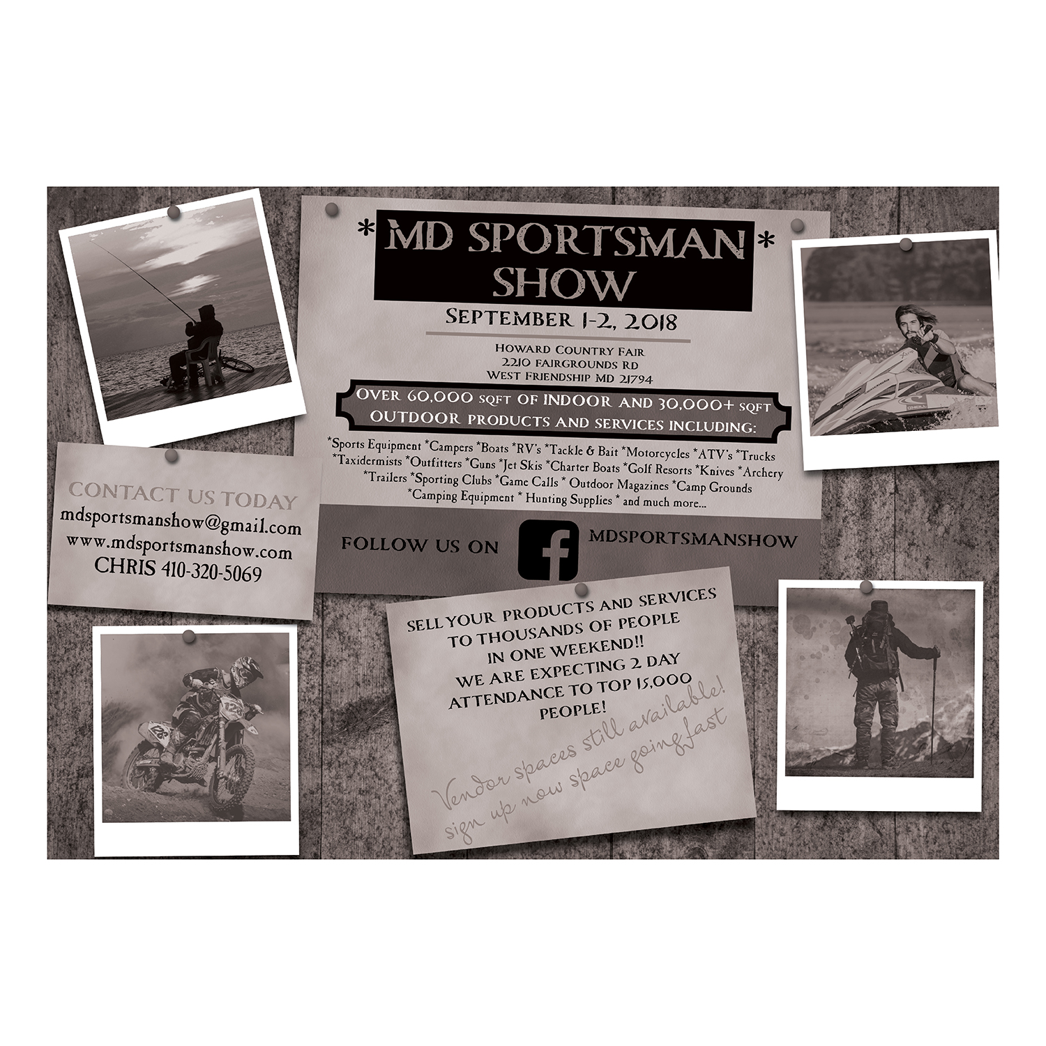 Flyer Design by Skybluedesignstudio for MD Sportsman Show | Design #17695491