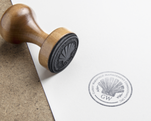GW?  As stated above my company stamp will already include the full name of my company so perhaps an image with initials? | Logo Design by studio4design