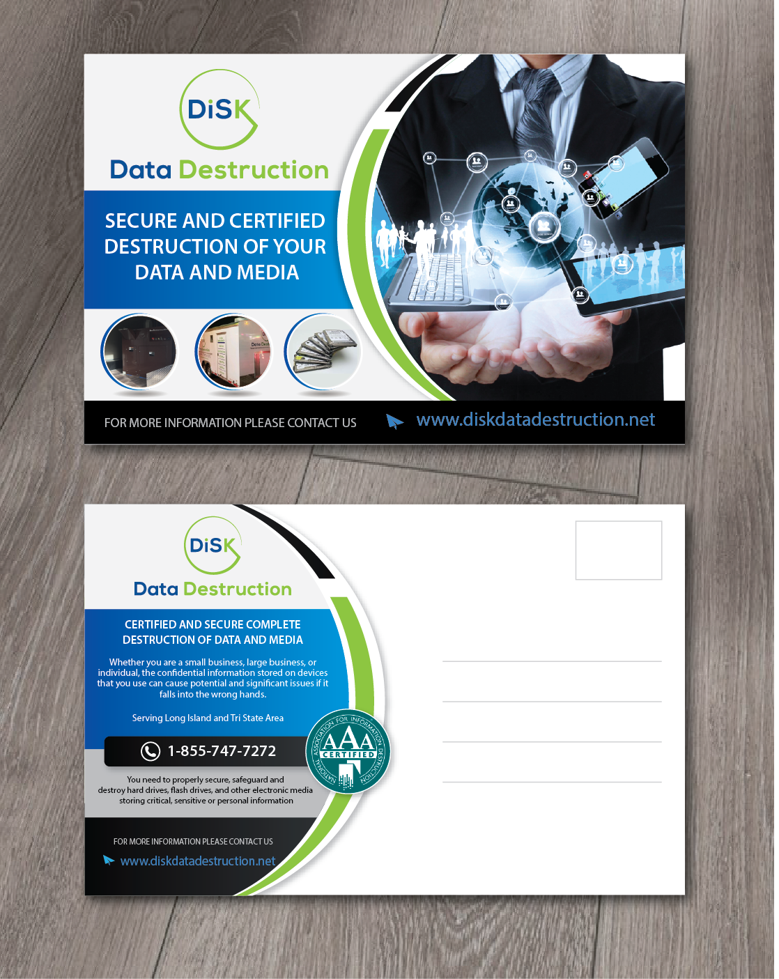 Postcard Design by alex989 for Bullets and Bombshells LLC | Design #17688097