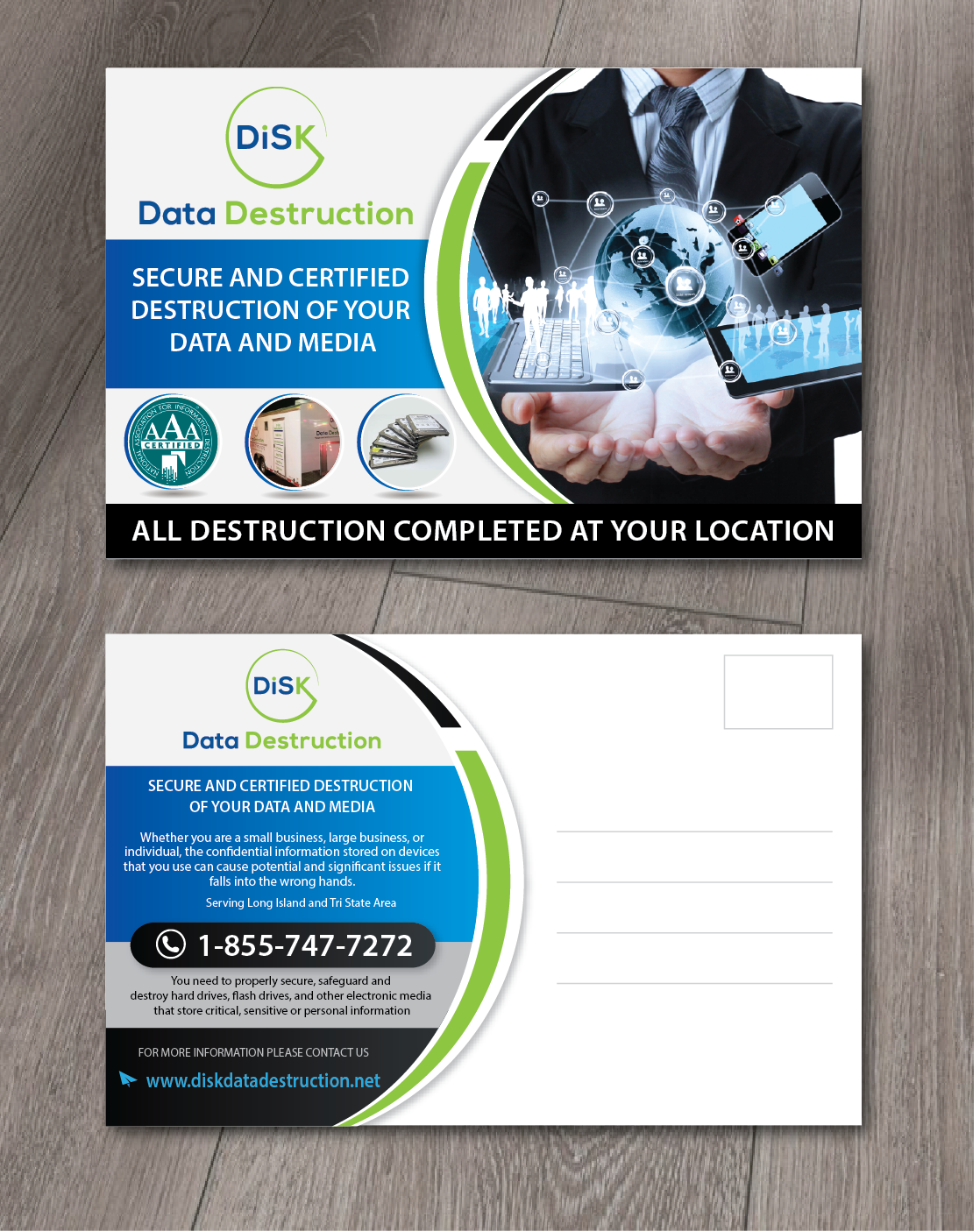 Postcard Design by alex989 for Bullets and Bombshells LLC | Design #17725355