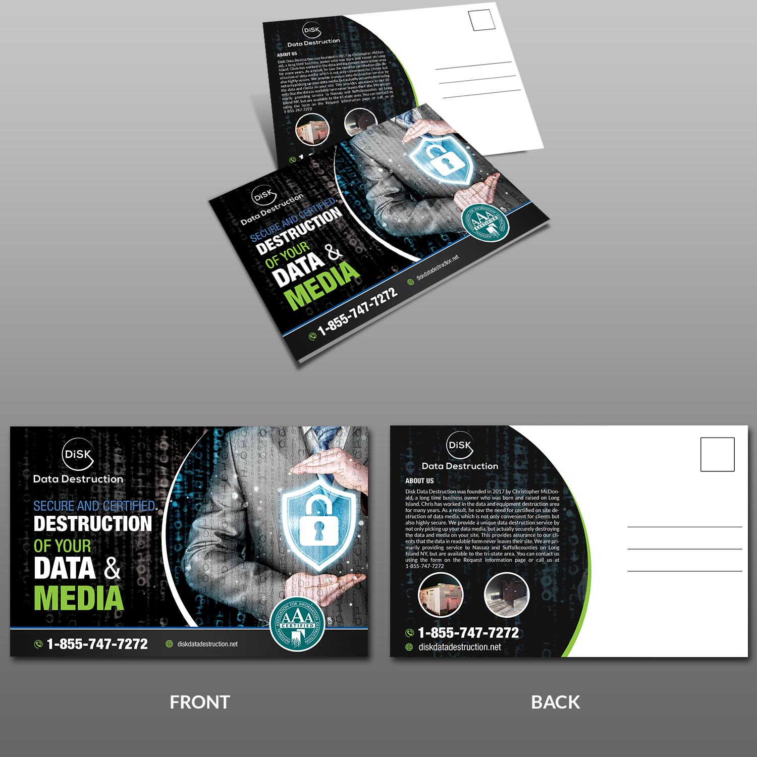 Postcard Design by debdesign for Bullets and Bombshells LLC | Design #17690891