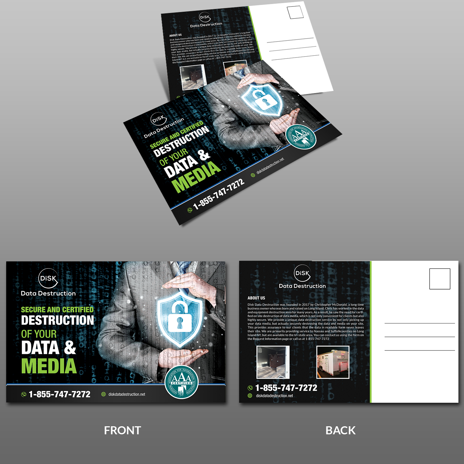 Postcard Design by debdesign for Bullets and Bombshells LLC | Design #17690893