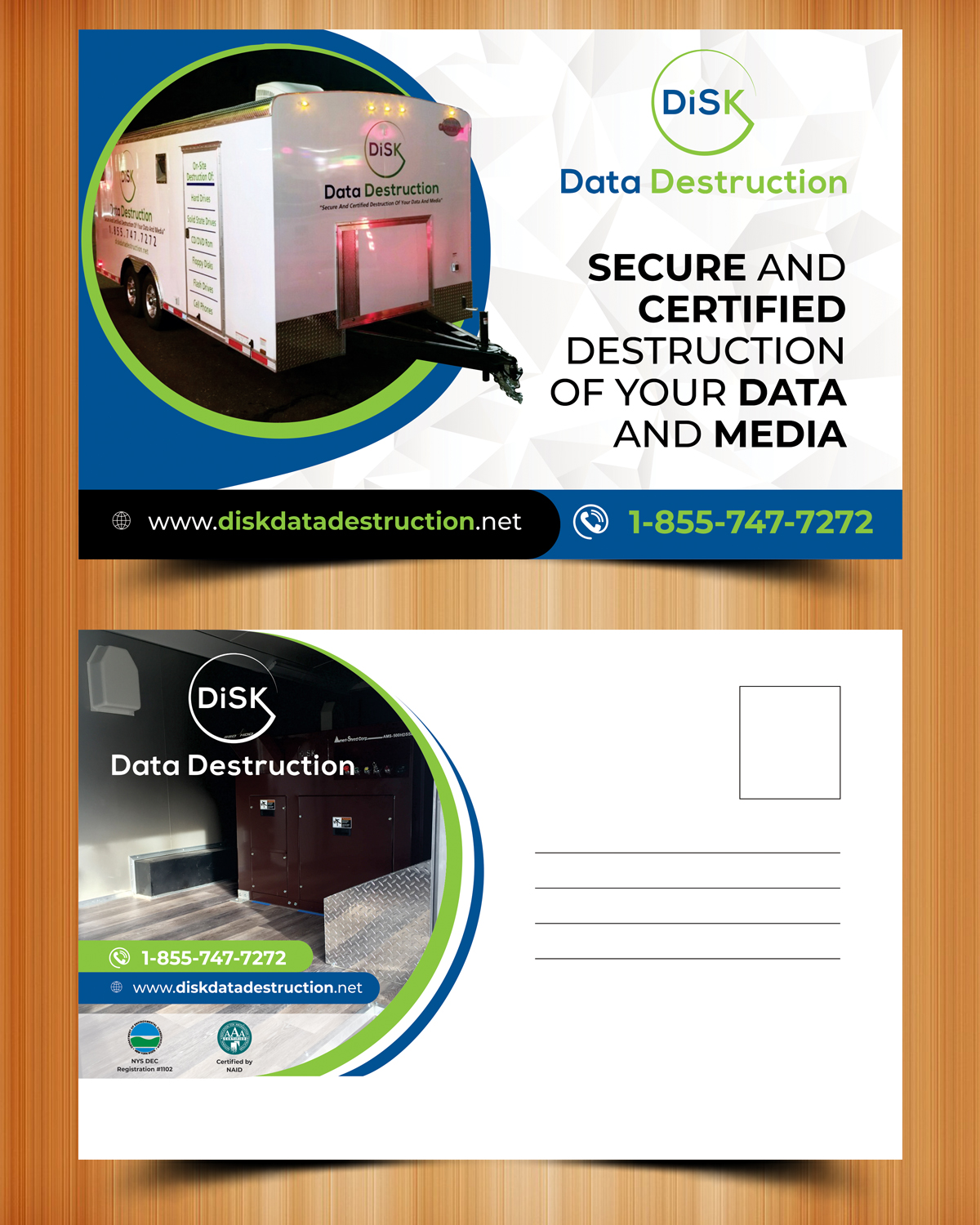 Postcard Design by ecorokerz for Bullets and Bombshells LLC | Design #17697056