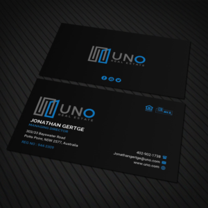 UNO Real Estate | Business Card Design by Sandaruwan