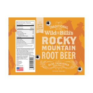 Label Design by Oveja Quiroga for Wild Bill's Olde Fashioned Soda Pop Co. | Design: #17717312