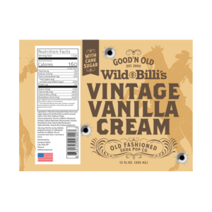 Label Design by Oveja Quiroga for Wild Bill's Olde Fashioned Soda Pop Co. | Design: #17717313