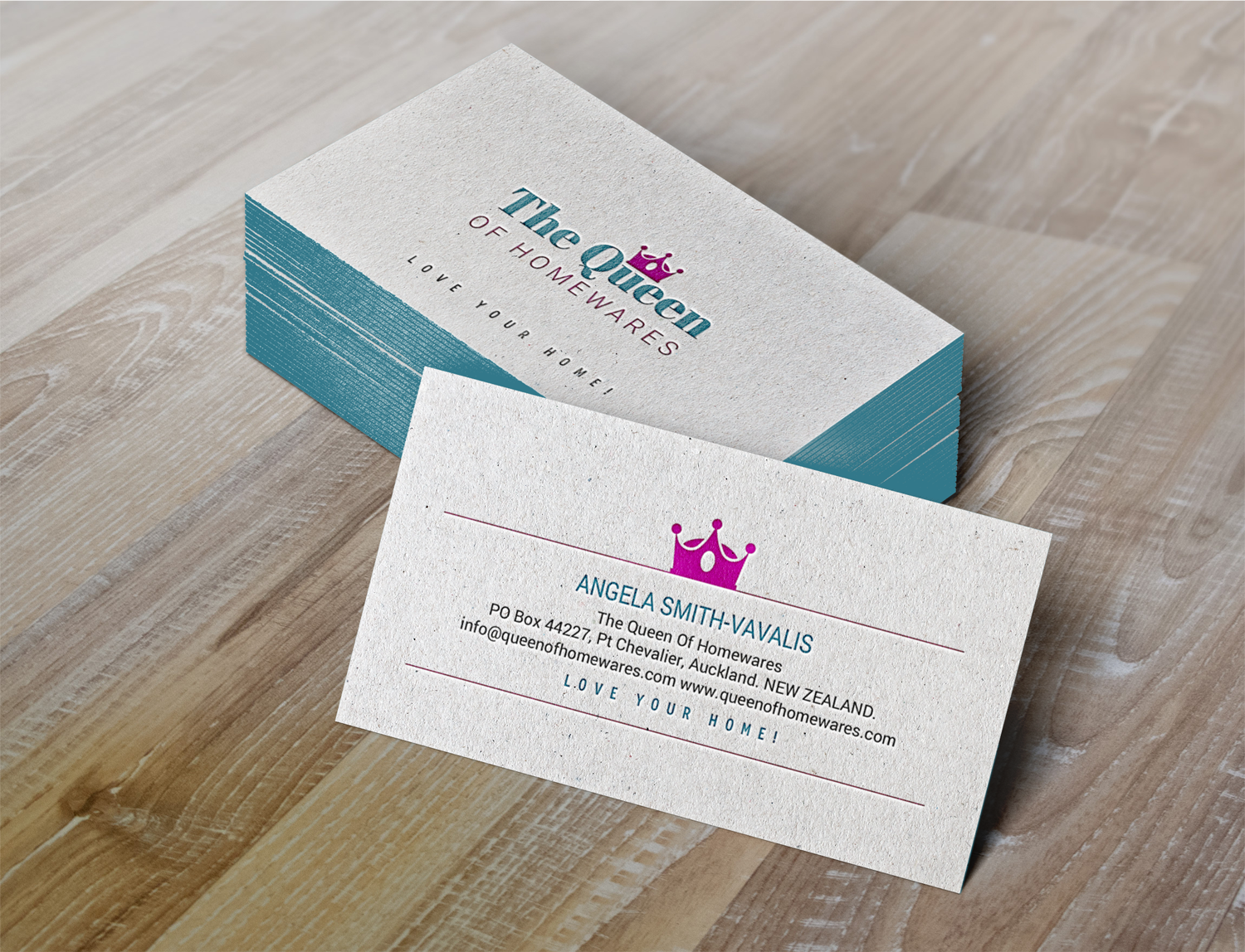 Design de Carte de Visite par chandrayaan.creative pour Queen Of Homewares | Design #17688223