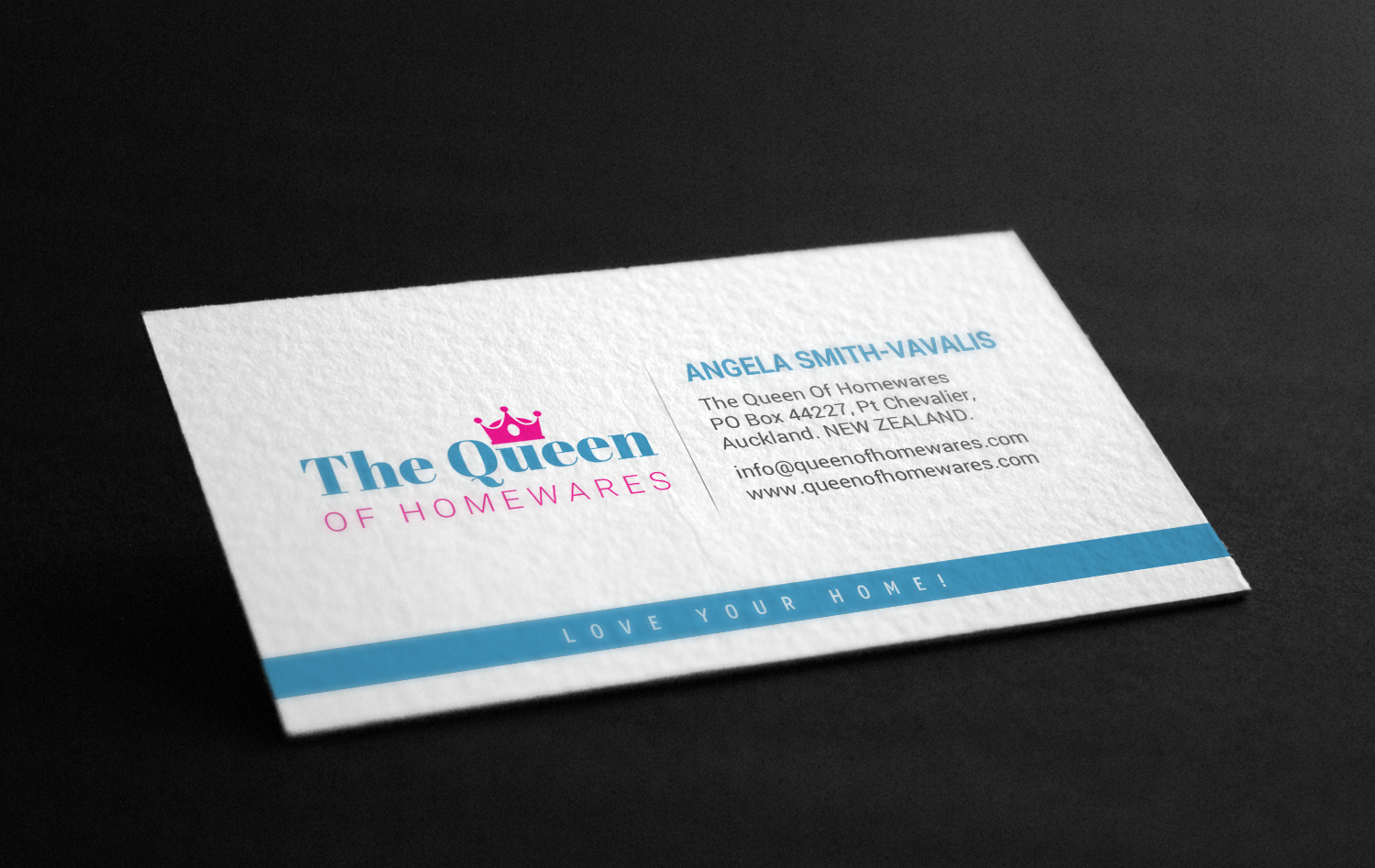 Design de Carte de Visite par chandrayaan.creative pour Queen Of Homewares | Design #17688300