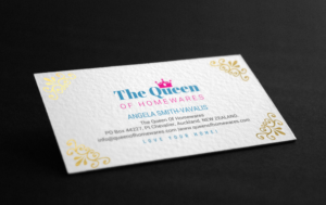 Diseño de Tarjeta de Presentación por chandrayaan.creative para Queen Of Homewares | Diseño #17688303