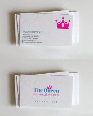 Diseño de Tarjeta de Presentación por chandrayaan.creative para Queen Of Homewares | Diseño: #17688495