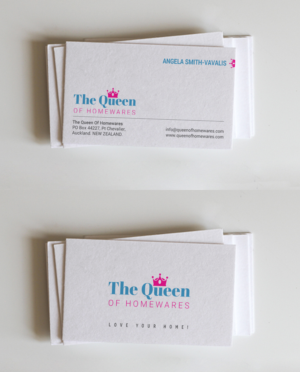 Diseño de Tarjeta de Presentación por chandrayaan.creative para Queen Of Homewares | Diseño: #17688496