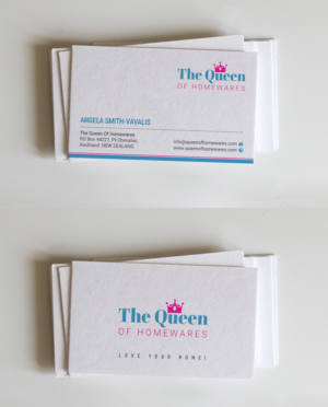Diseño de Tarjeta de Presentación por chandrayaan.creative para Queen Of Homewares | Diseño: #17688497