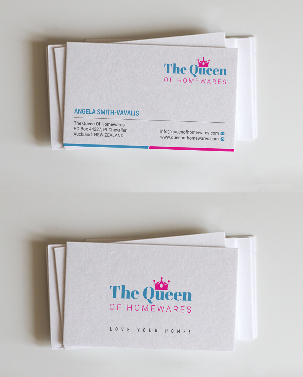 Diseño de Tarjeta de Presentación por chandrayaan.creative para Queen Of Homewares | Diseño #17688499