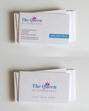 Diseño de Tarjeta de Presentación por chandrayaan.creative para Queen Of Homewares | Diseño: #17688552