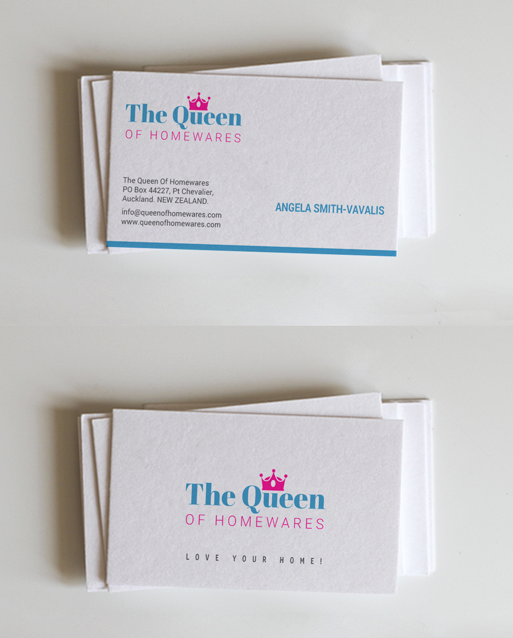 Diseño de Tarjeta de Presentación por chandrayaan.creative para Queen Of Homewares | Diseño #17688553