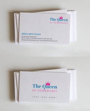 Diseño de Tarjeta de Presentación por chandrayaan.creative para Queen Of Homewares | Diseño: #17688554