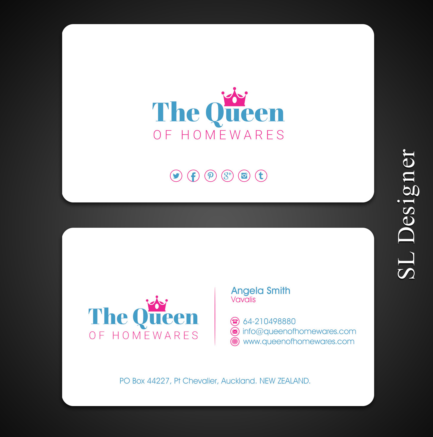 Diseño de Tarjeta de Presentación por SL Designer para Queen Of Homewares | Diseño #17689346