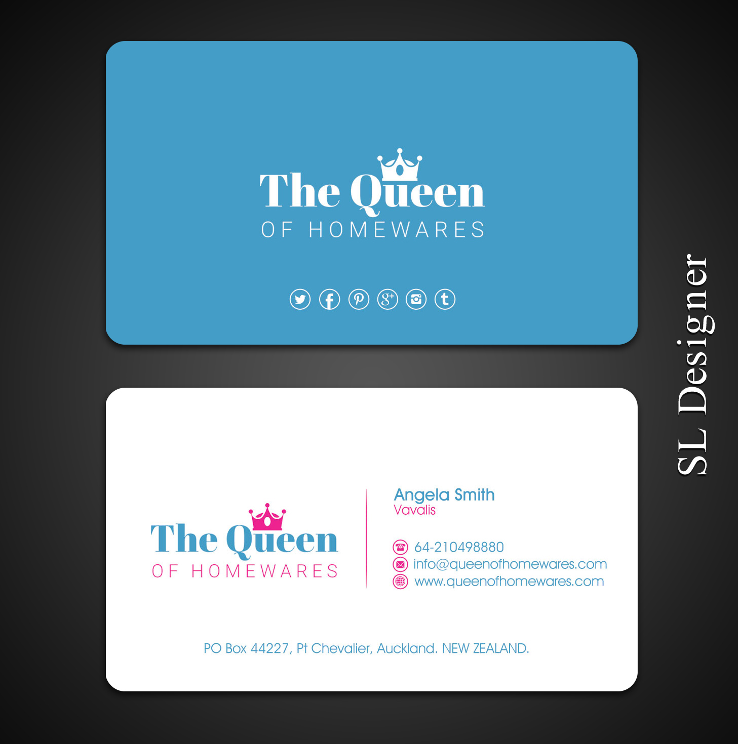 Design de Carte de Visite par SL Designer pour Queen Of Homewares | Design #17689347