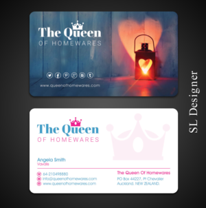 Diseño de Tarjeta de Presentación por SL Designer para Queen Of Homewares | Diseño: #17689348