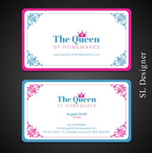 Diseño de Tarjeta de Presentación por SL Designer para Queen Of Homewares | Diseño: #17689349