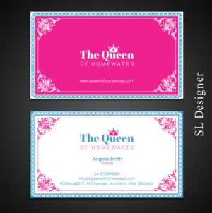 Design de Carte de Visite par SL Designer pour Queen Of Homewares | Design : #17689351