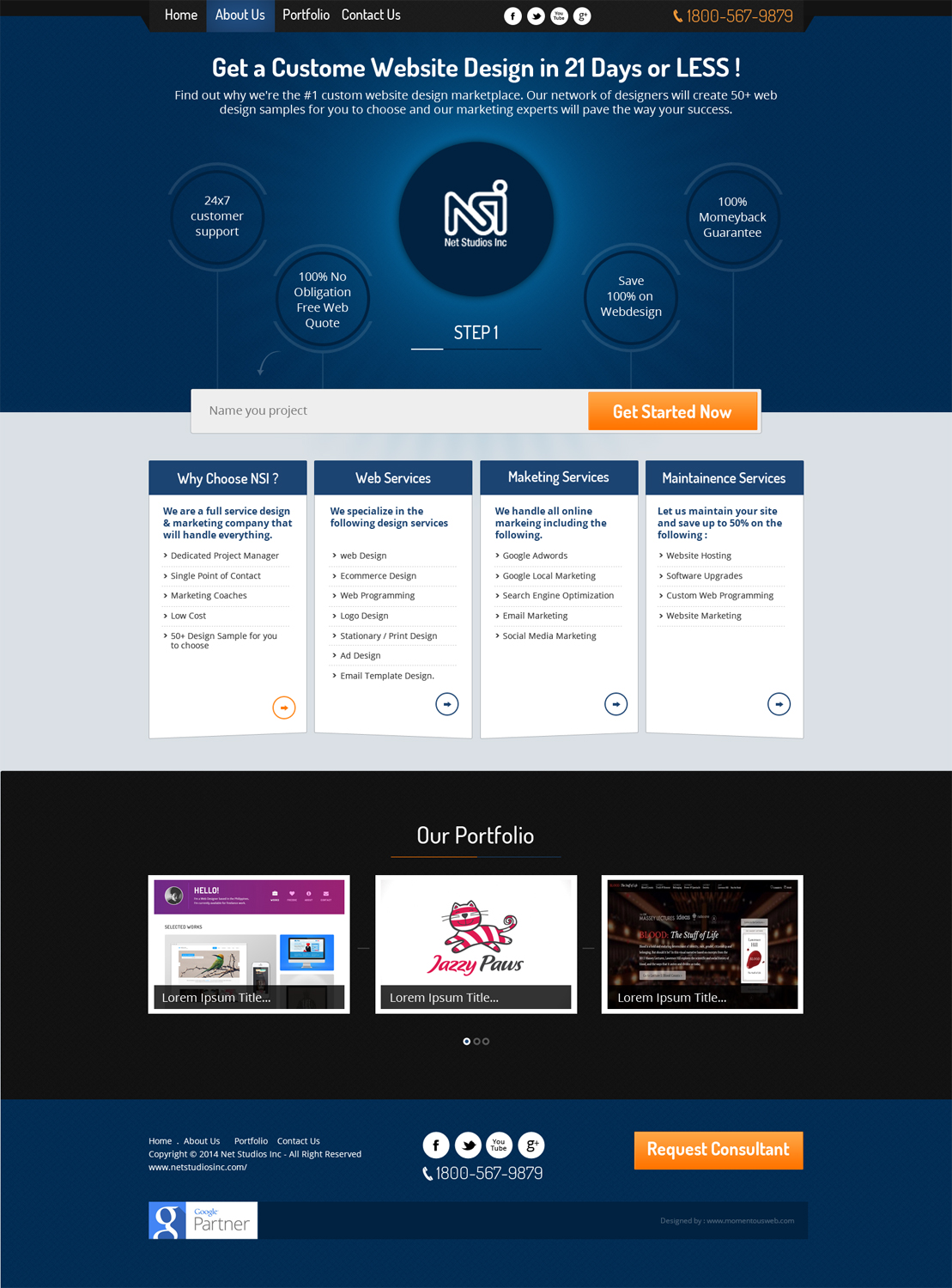 Web Design par AVROM pour LBO MARKETING PARTNERS, LLC | Design #2747431