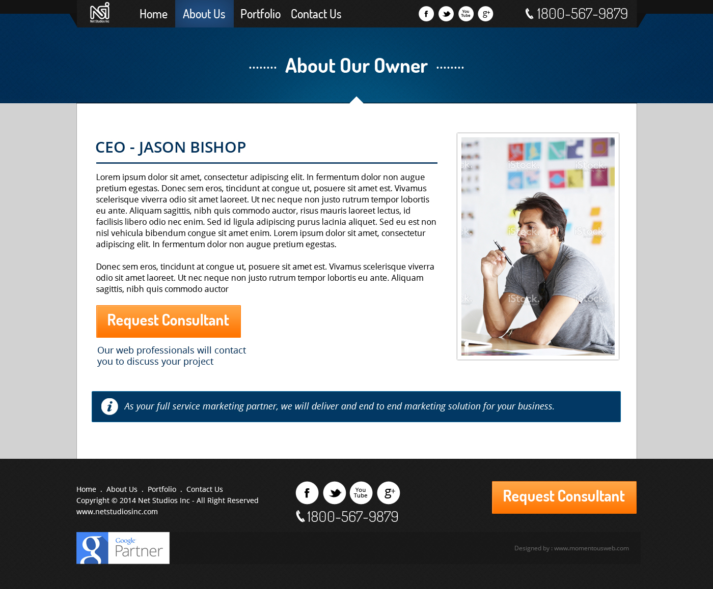 Web Design by AVROM for LBO MARKETING PARTNERS, LLC | Design #2752423