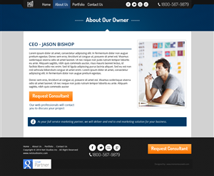 Web Design by AVROM for LBO MARKETING PARTNERS, LLC | Design: #2752423