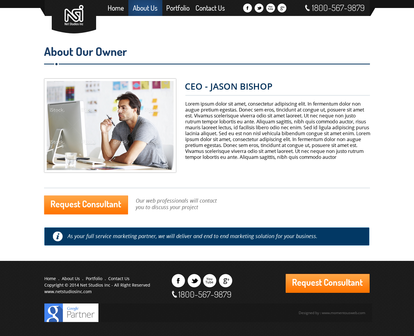 Web Design by AVROM for LBO MARKETING PARTNERS, LLC | Design #2752428