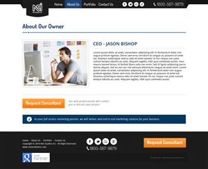 Web Design by AVROM for LBO MARKETING PARTNERS, LLC | Design: #2752428