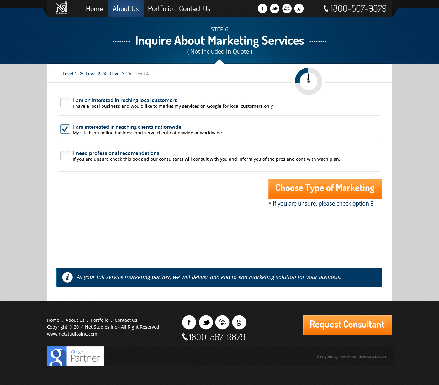 Web Design by AVROM for LBO MARKETING PARTNERS, LLC | Design #2761562