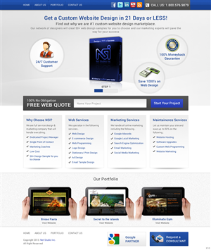 Web Design by pb for LBO MARKETING PARTNERS, LLC | Design: #2753446