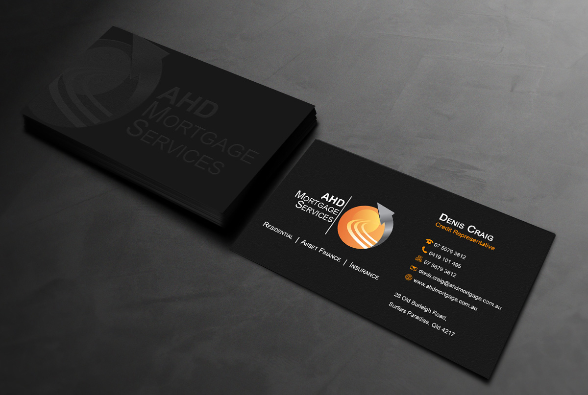 Business Card Design by DSGrafix for AHD Mortgage Services | Design #2743626