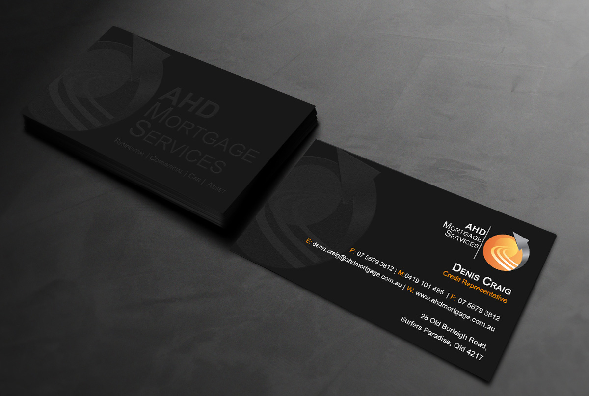 Business Card Design by DSGrafix for AHD Mortgage Services | Design #2747472