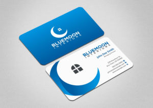 Business Card Design by INDIAN_Ashok for Bluemoon Interiors Pty Ltd | Design: #17700756