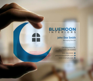 Business Card Design by INDIAN_Ashok for Bluemoon Interiors Pty Ltd | Design: #17700766