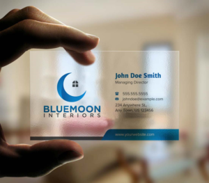 Business Card Design by INDIAN_Ashok for Bluemoon Interiors Pty Ltd | Design: #17700768