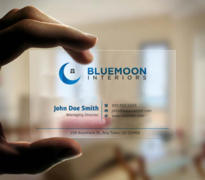 Business Card Design by INDIAN_Ashok for Bluemoon Interiors Pty Ltd | Design: #17700770