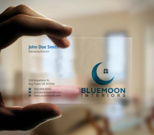 Business Card Design by INDIAN_Ashok for Bluemoon Interiors Pty Ltd | Design: #17700772