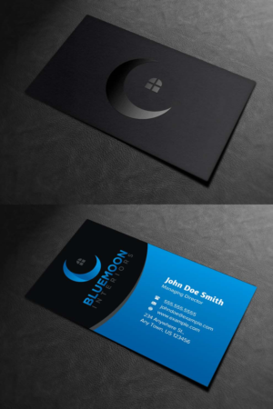 Business Card Design by INDIAN_Ashok for Bluemoon Interiors Pty Ltd | Design: #17700774